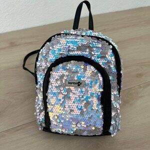 Kensie Girl Iridescent Sequin Mini Backpack 10" x 9" (2017 release)